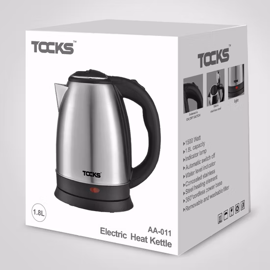 Electrodomésticos Agua Café Té Agua Hervidores eléctricos de acero inoxidable 1.8L